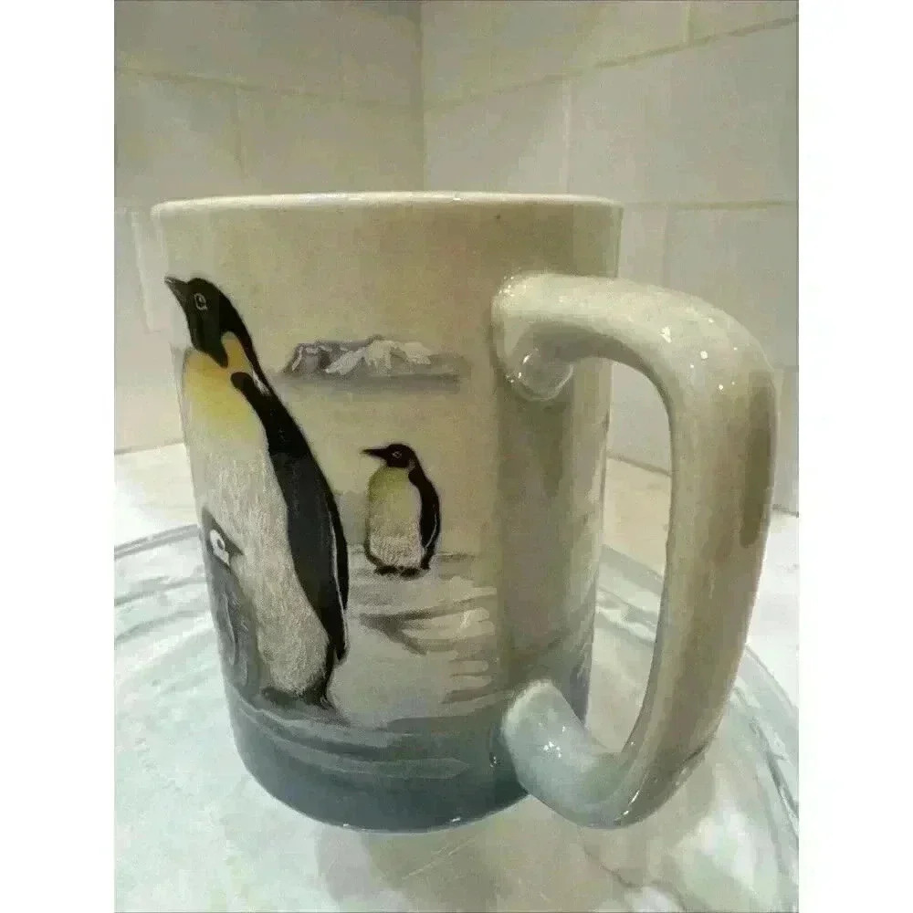 Otagiri Antarctic Emperor Penguin Mug Coffee Cup Japan Ceramic - Picture 2 of 11